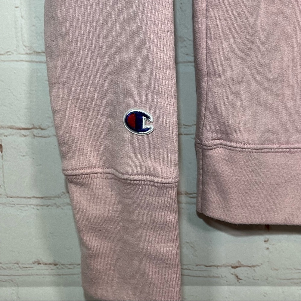 Champion Sweatshirt Womens XS Purple Crew Neck Long Sleeve Embroidered - Picture 7 of 8